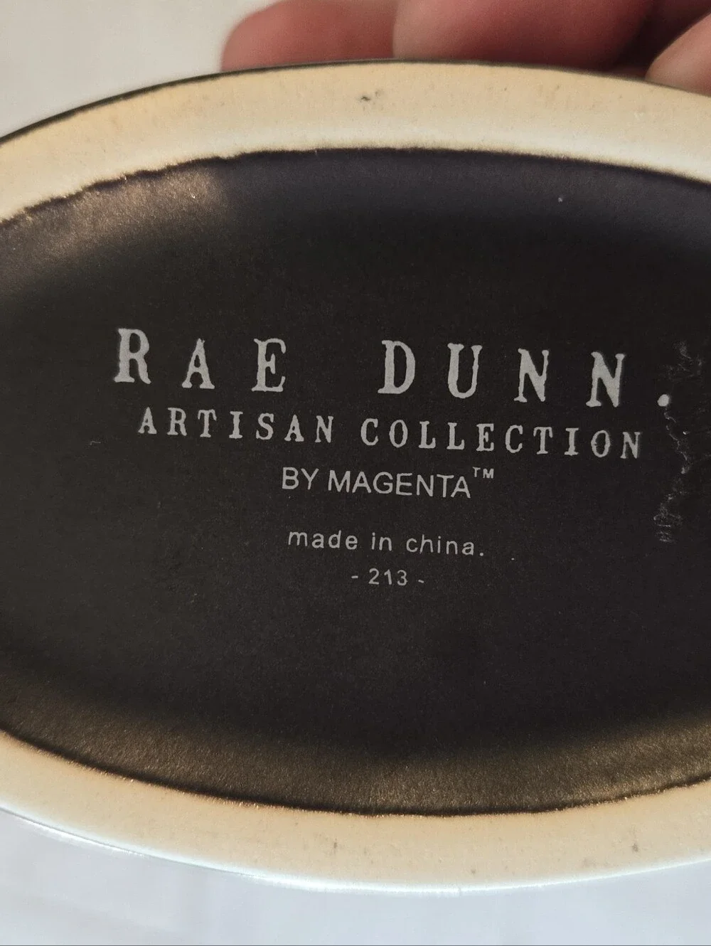 Rae Dunn Black Ceramic Toothbrush Holder